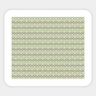 Green Pastel Penguin Pattern Sticker